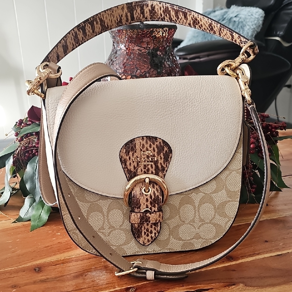 Coach White and Brown Women's Bag
